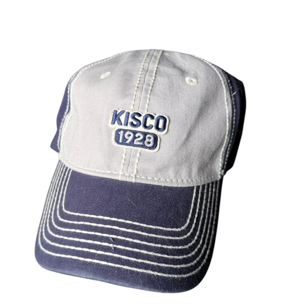 American‎ Needle Blue and white big stitch Kisco cap